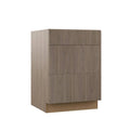 Driftwood Brown Assembled Drawer Base Kitchen Cabinet U7336
