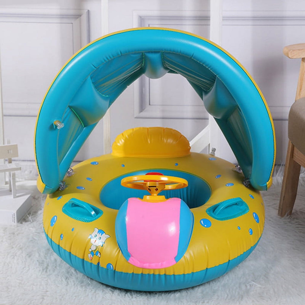 Inflatable Swimming Float Seat with Steering Wheel I547922