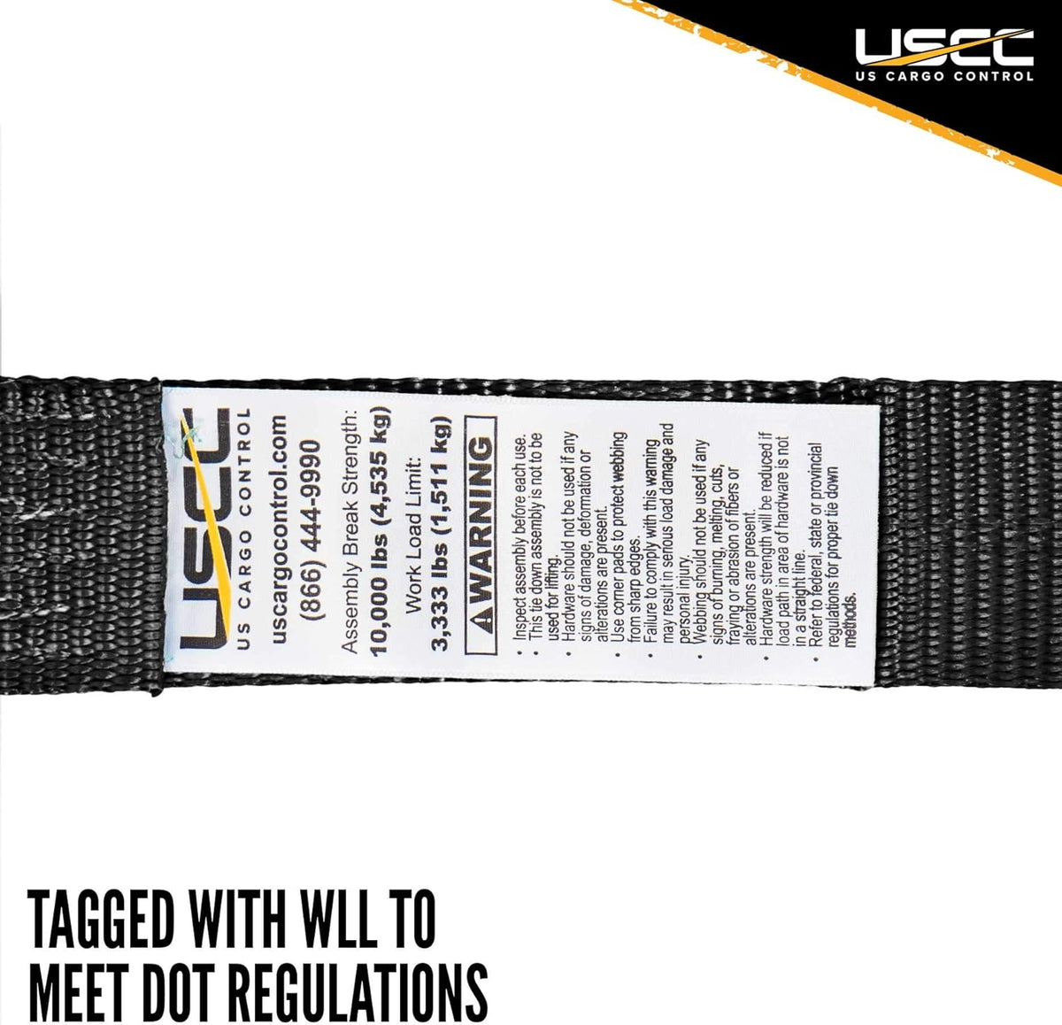 2 Pack 2 Inch x 18 Foot Black Ratchet Straps with Double J Hooks P4626