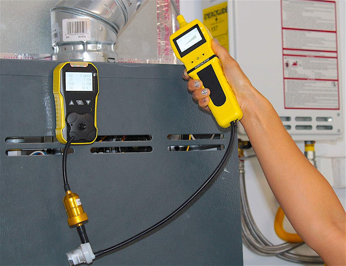 Combustion Analyzer with CO and O2 Sensor Y696