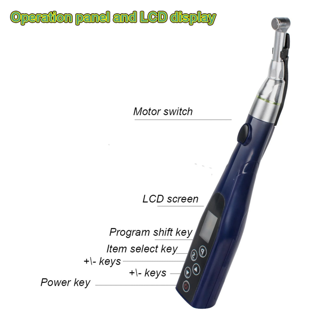 Wireless Mini Endodontics Motor with 16:1 Reduction Contra Angle I2484
