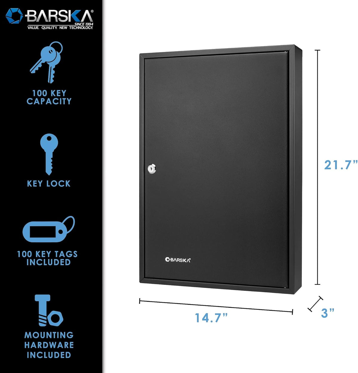 Black Key Cabinet Lock Box N921