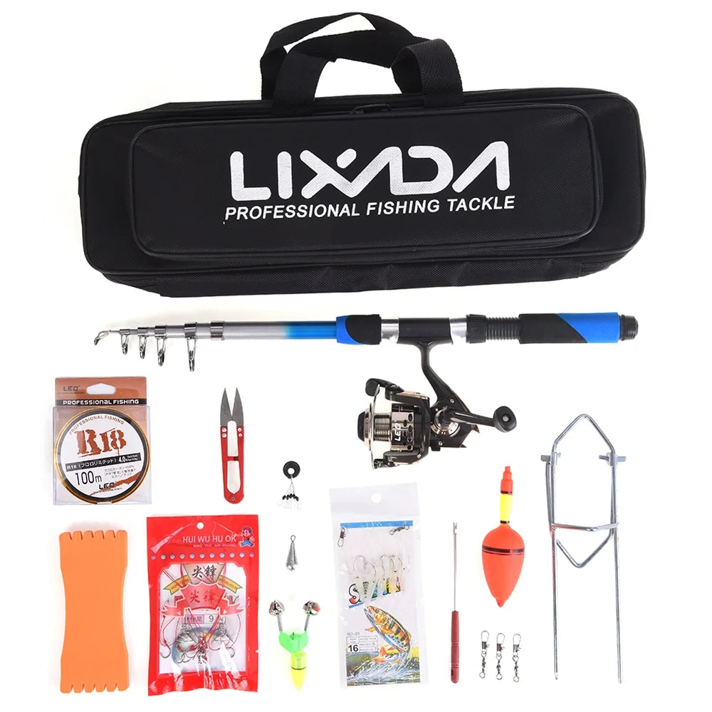 Fiberglass Telescopic Fishing Rod Set N184308