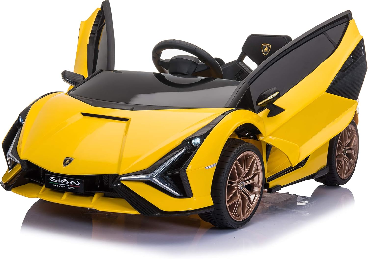 Red Licensed Lamborghini Sian 12V Electric Ride On Car with Parent Remote Control A93199