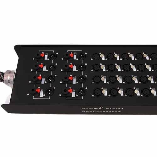 24 Channel 150 Foot Snake Cable with XLR and TRS Returns D578117