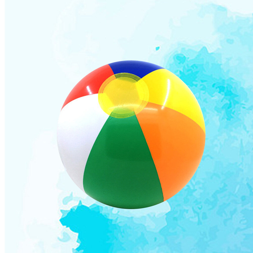 6 Pcs Colorful Inflatable Beach Ball Pool Toys T457661