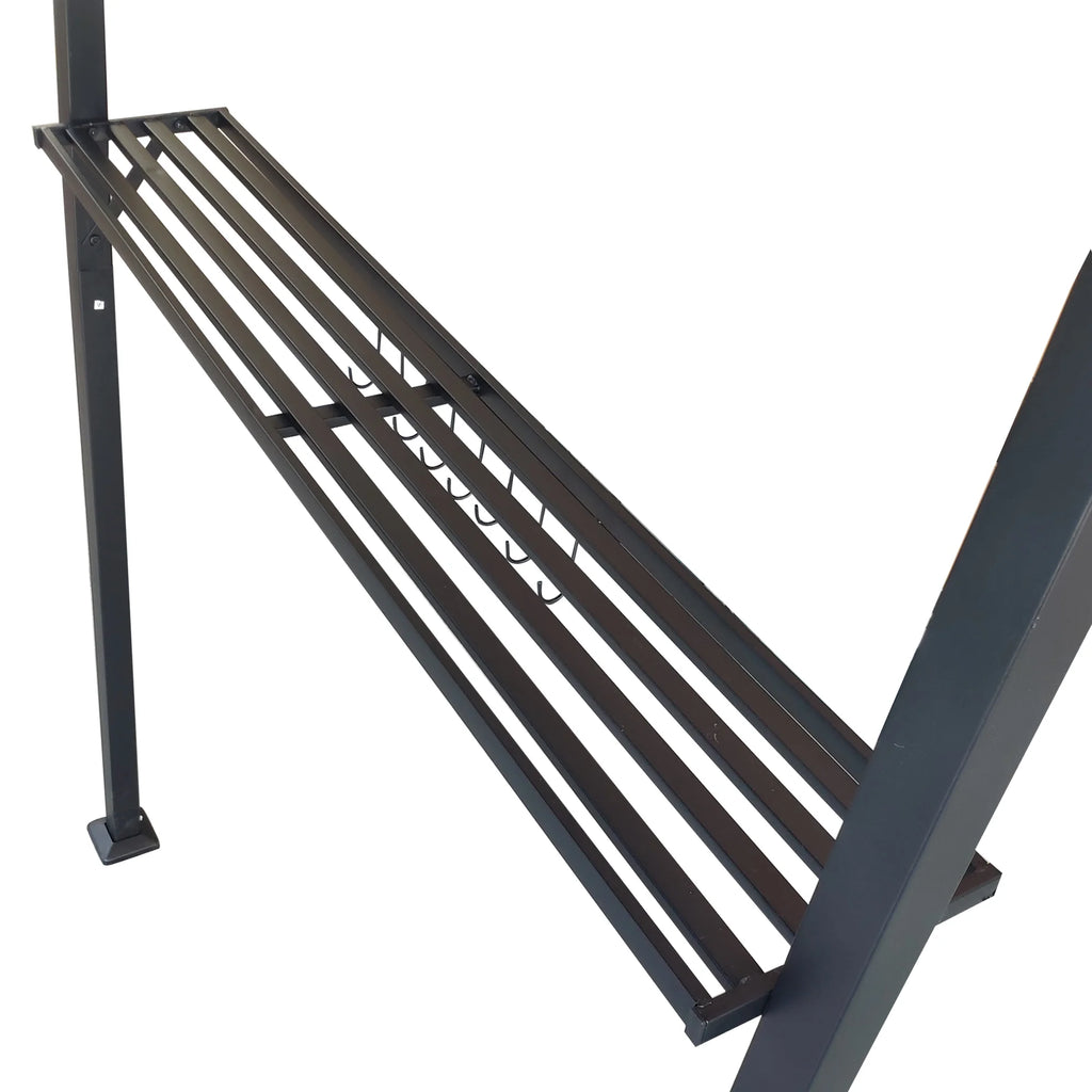 Outdoor Grill Gazebo 8 x 5 Ft with Steel Frame and Bar Counters O105