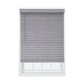 Cordless Gray Faux Wood Room Darkening Horizontal Blinds M53301