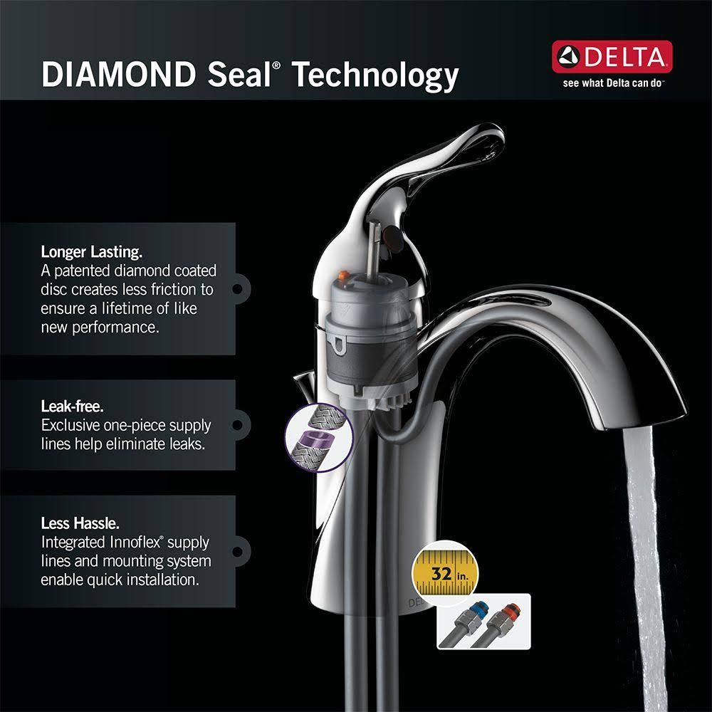 Single Handle Centerset Bathroom Faucet Chrome Y7663
