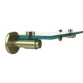 22 inch Glass Vanity Shelf Satin Brass K462