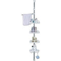 4-Tier Corner Shower Caddy with Towel Bar I822