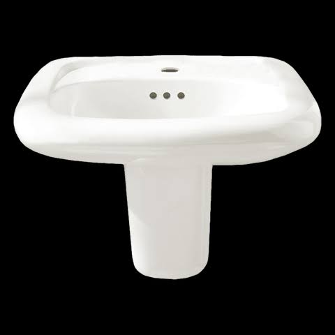 White Wall Mounted Sink U64521