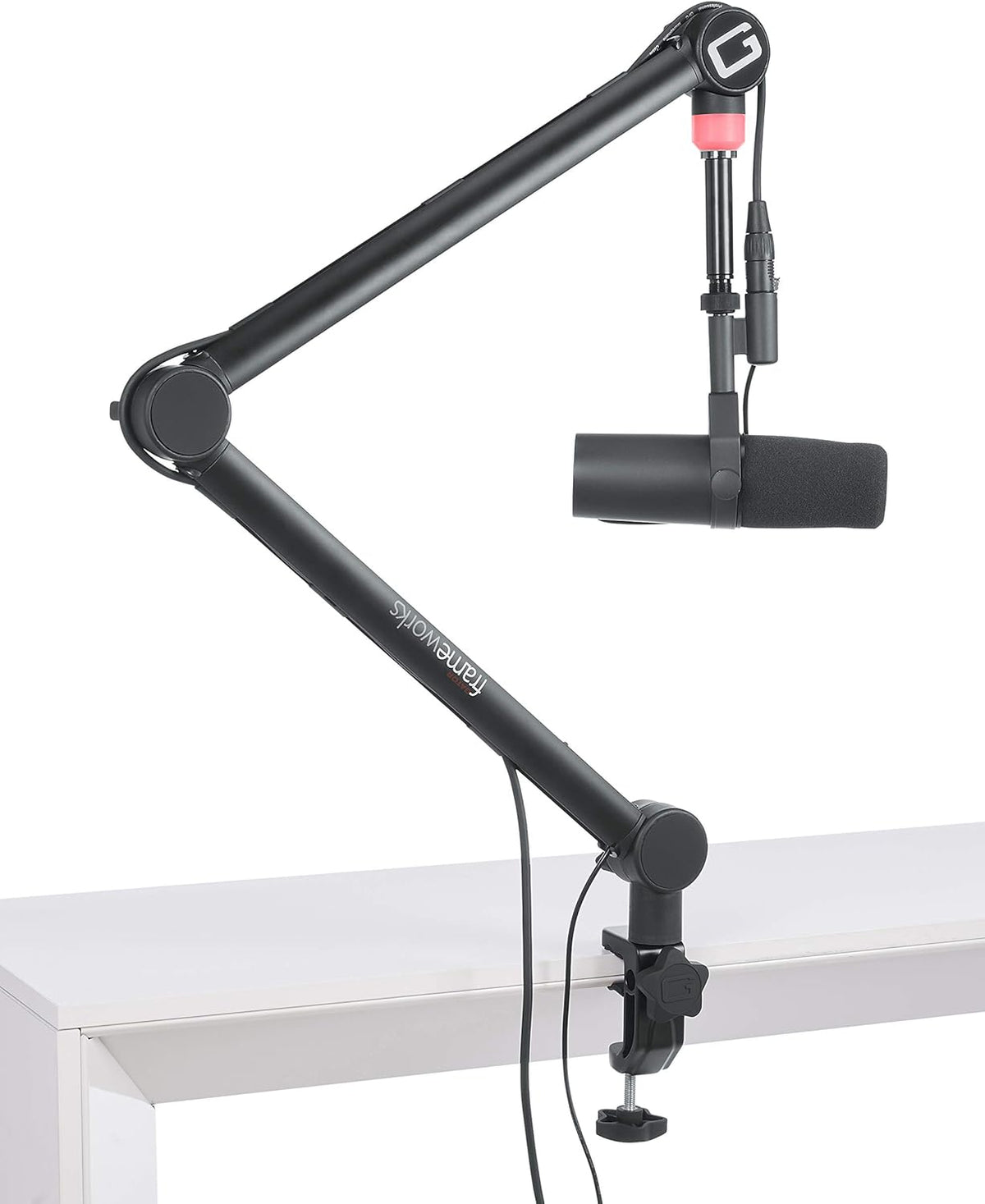 Desktop Broadcast Microphone Boom Stand with On-Air Indicator Light M200