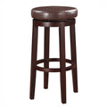 Faux Leather Swivel Bar Stool in Brown W701722