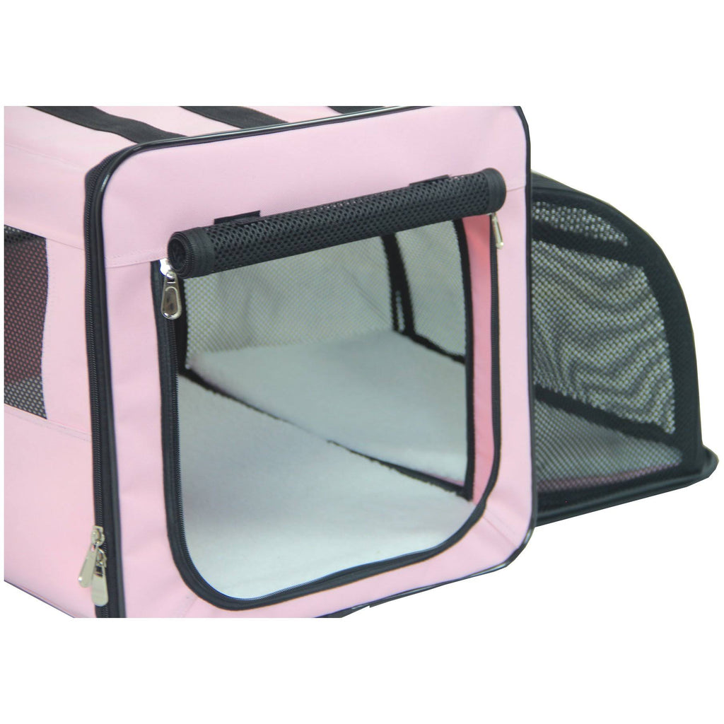 Blue Lightweight Collapsible Pet Dog Crate W414