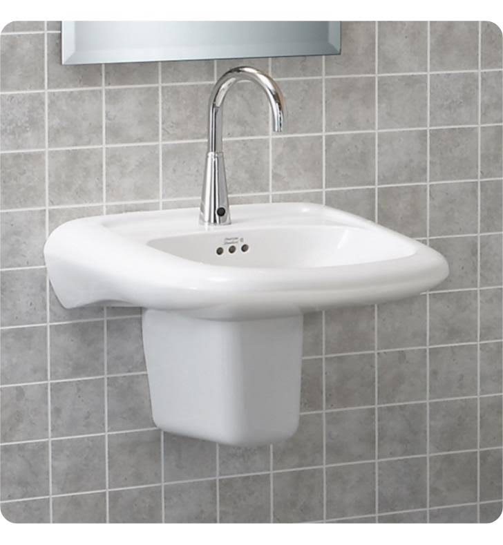 White Wall Mounted Sink U64521