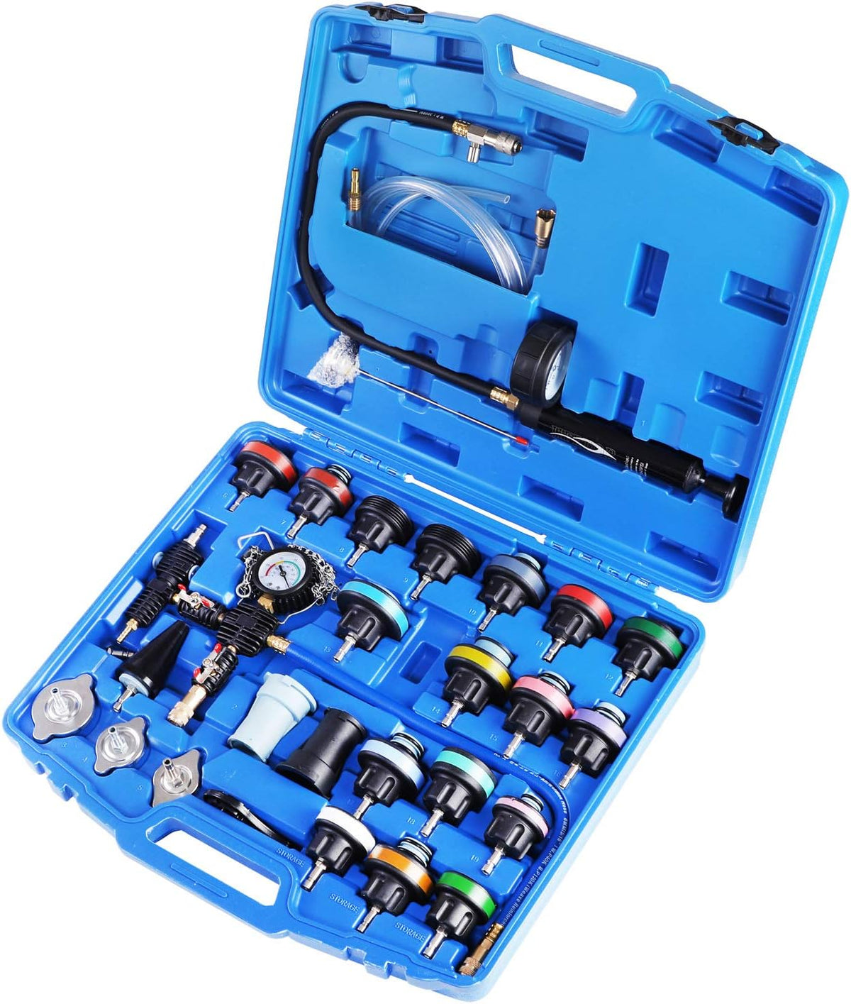 28PCS Radiator Pressure Tester Coolant Vacuum Refill Kit Z597080