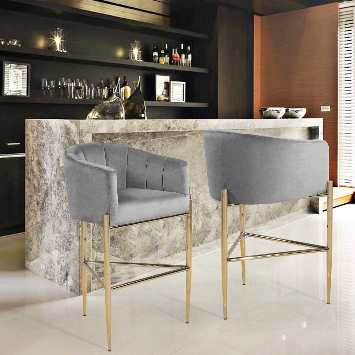 Silver Bar Stool W727