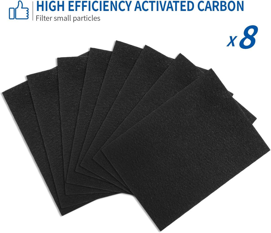 2 True HEPA Filter and 8 Carbon Pre Filters Set E140544