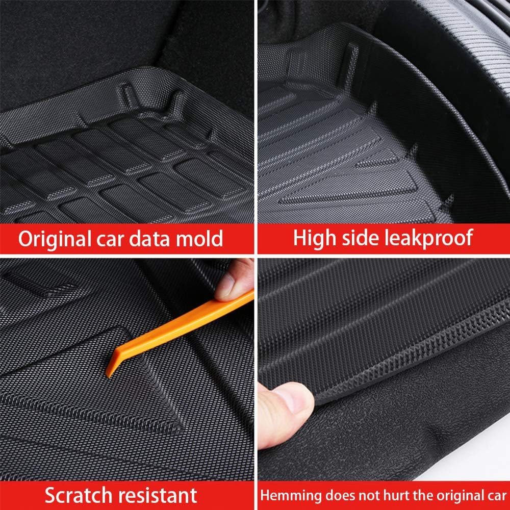 Black Heavy Duty Rubber Trunk Liner for Toyota Highlander 2020 2021 G39184