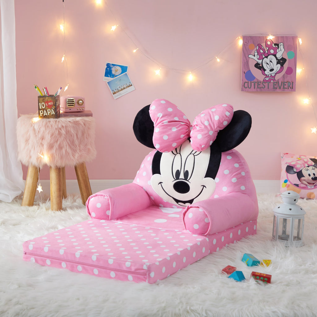 Pink Polyester 2-in-1 Flip Out Chair U843