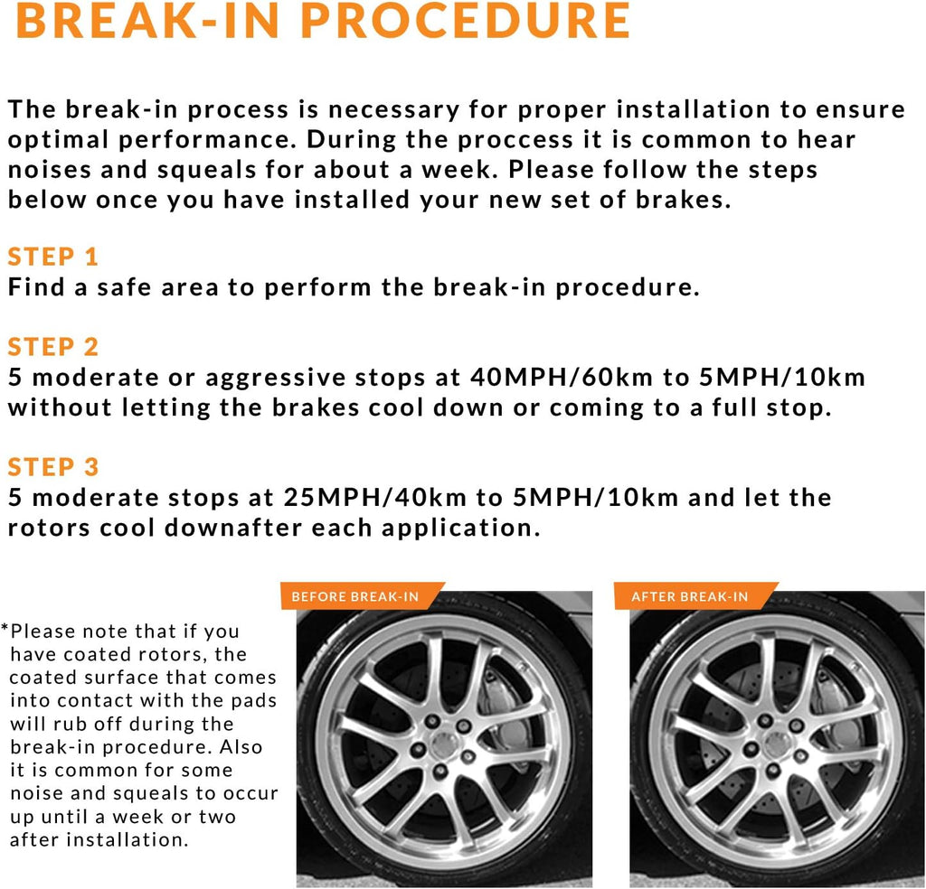 Max Brakes Geomet OE Rotors with Carbon Ceramic Pads U87601
