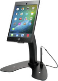 Black Locking Security Stand with 360-Degree Rotating Base N8737