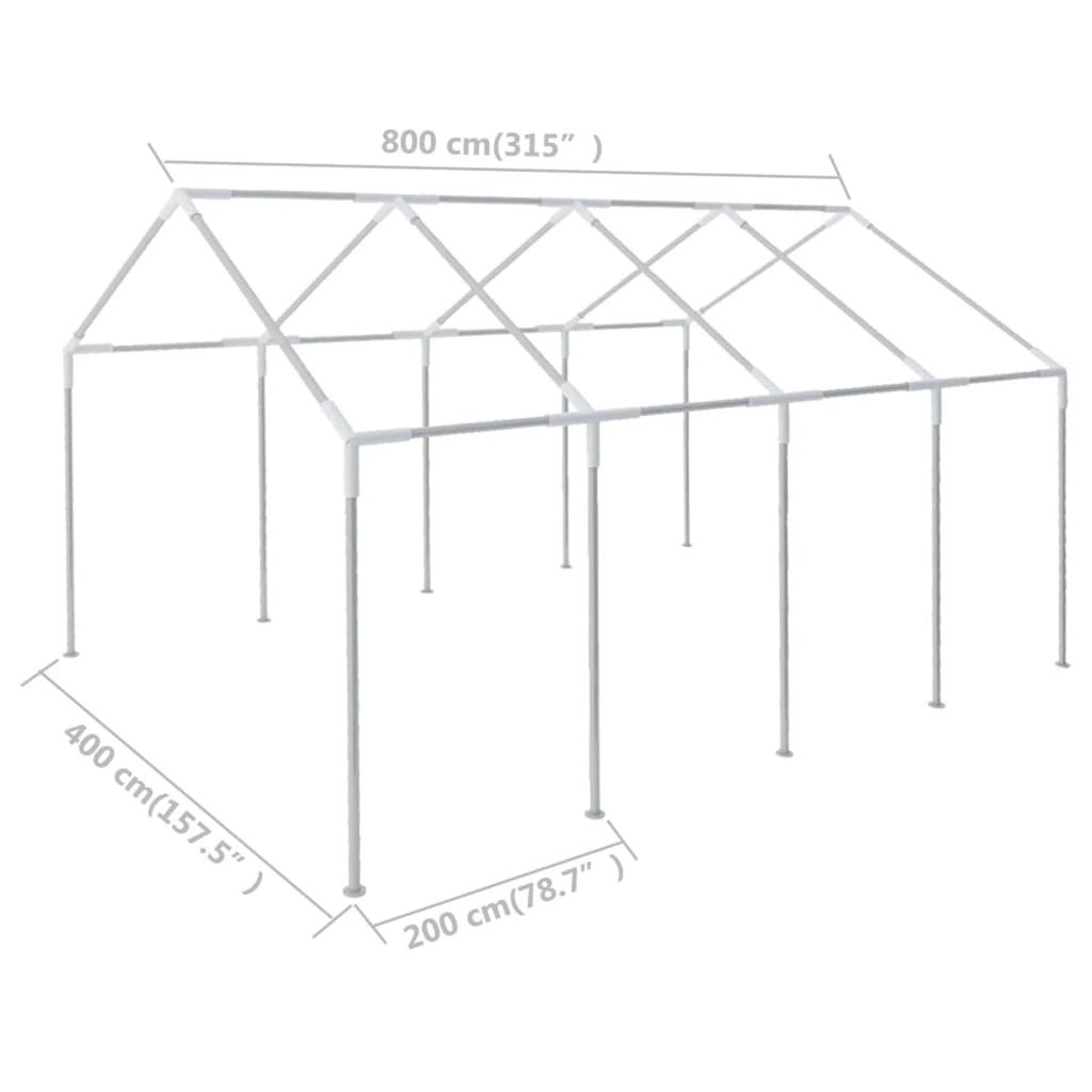 26.2ft x 13.1ft Steel Gazebo Tent Frame D4110