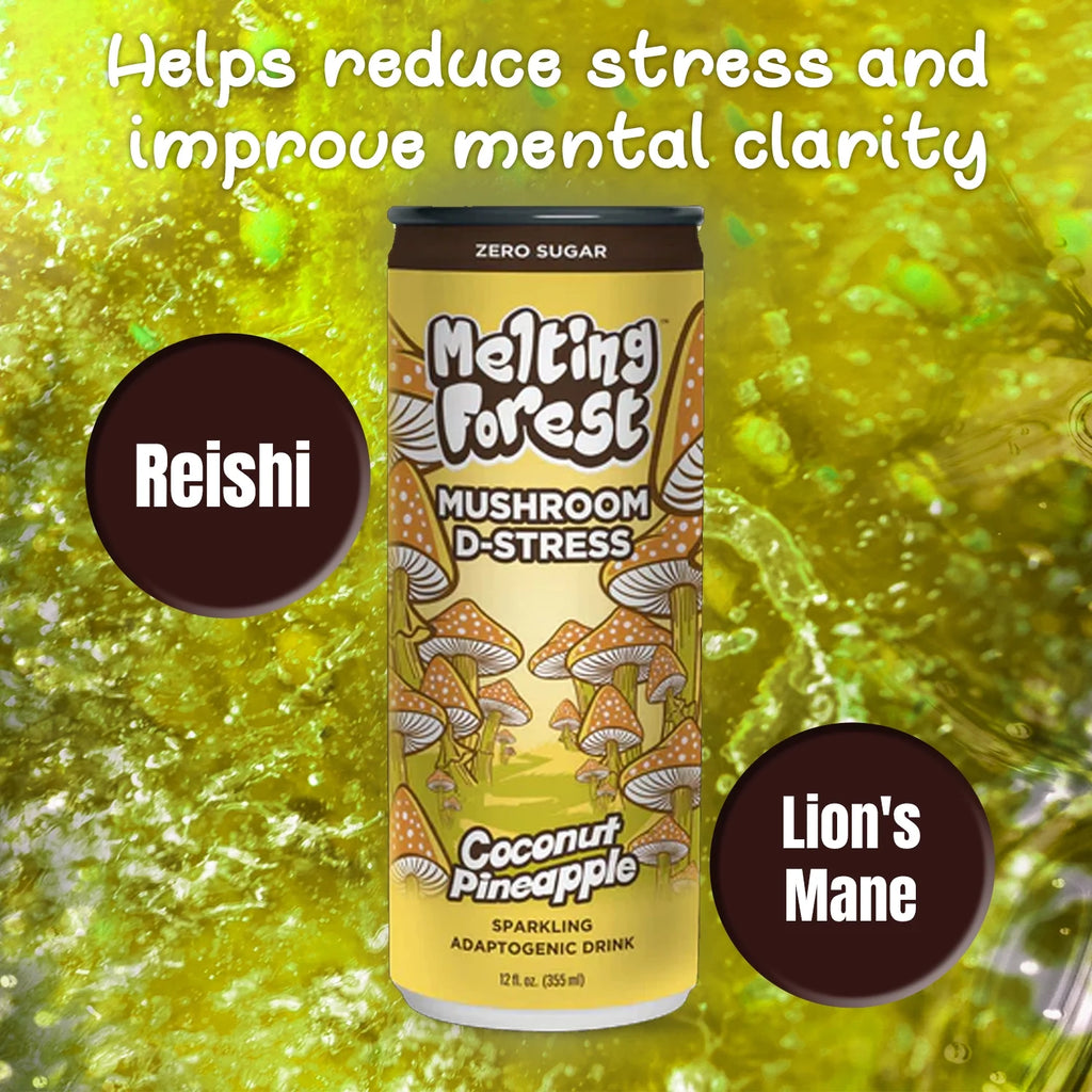 Coconut Pineapple Flavored Mushroom Sparkling Water I97594