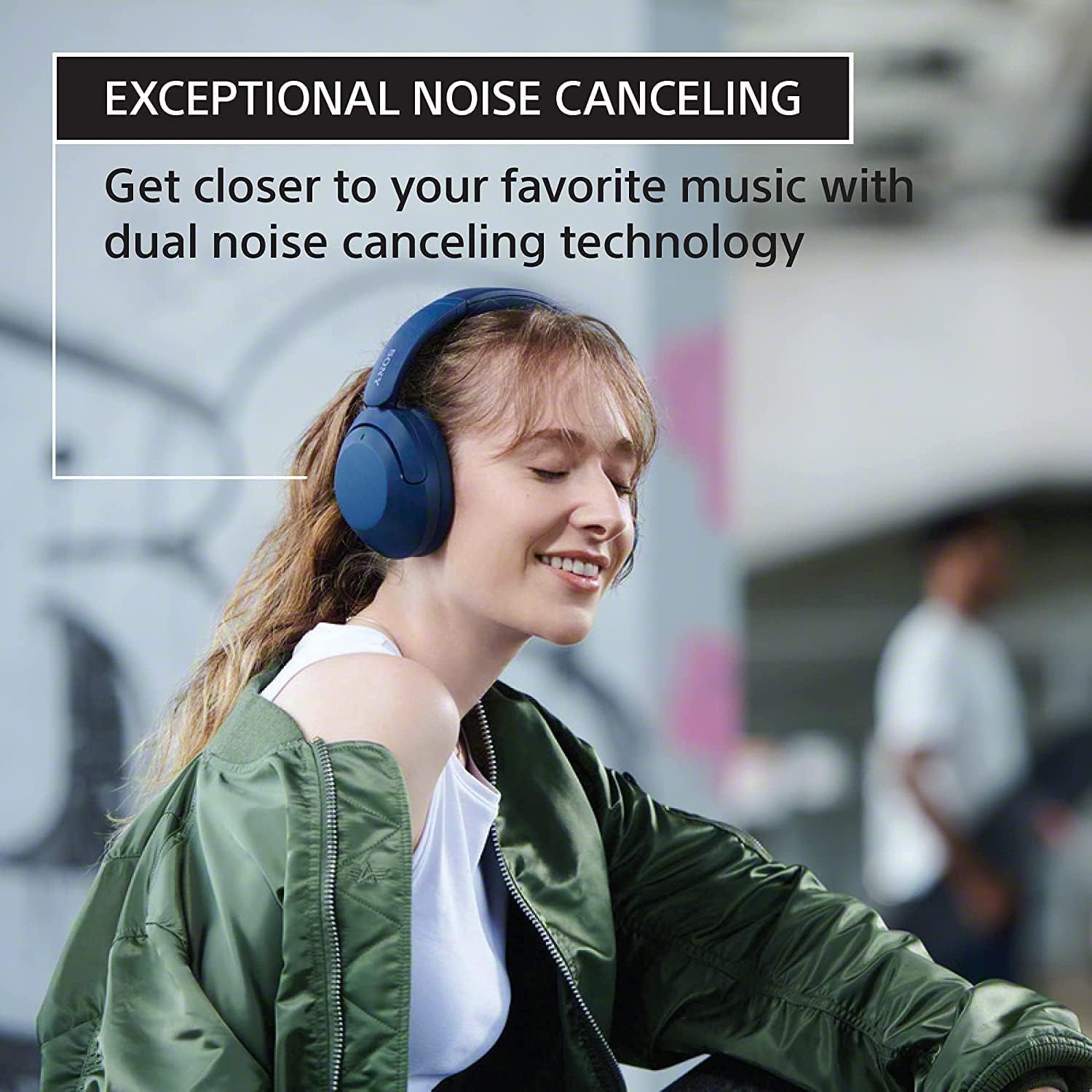 Wireless Bluetooth Over The Ear Headset with Microphone Extra Bass Noise Cancelling Headphones C7232