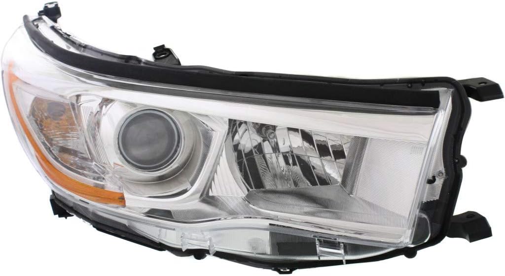 Passenger Side Halogen Headlight for Toyota Highlander 2014 2015 2016 P298
