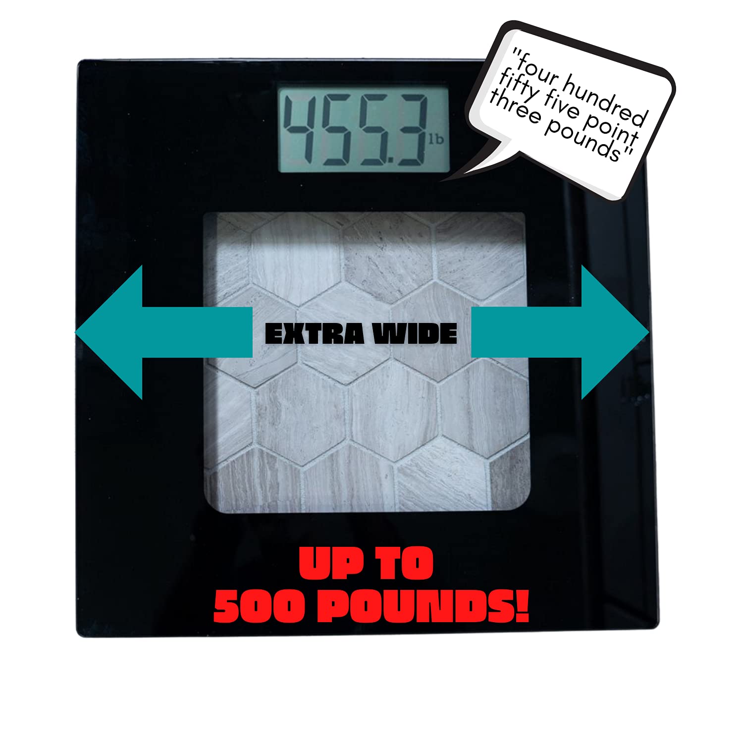 Pack of 2 Glass Digital Bathroom Scale E153