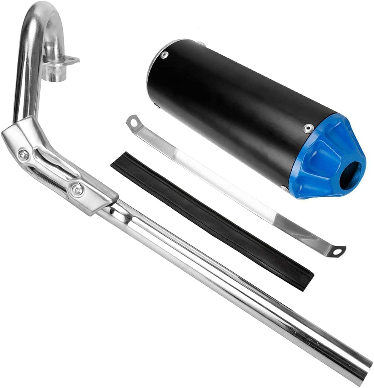 Blue Pack of 2 Exhaust Muffler Silencer Pipe Assembly Kit H88137