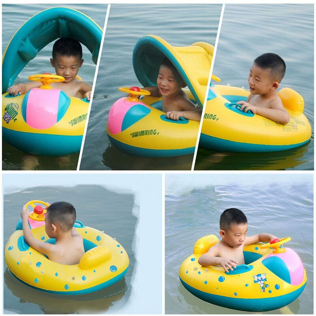 Inflatable Swimming Float Seat with Steering Wheel I547922