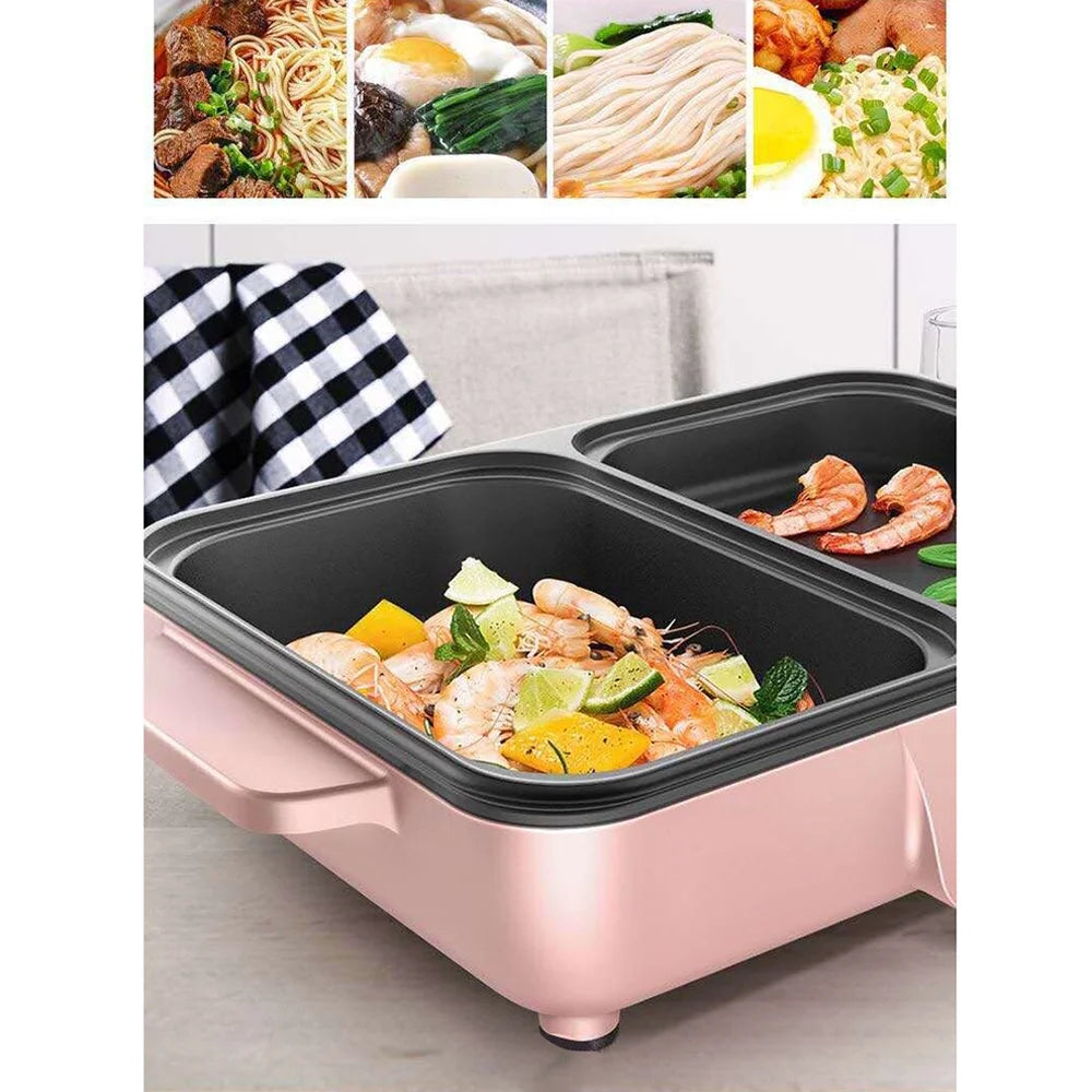 Electric Grill Pan 2L 1200W Barbecue One Pot Z8072