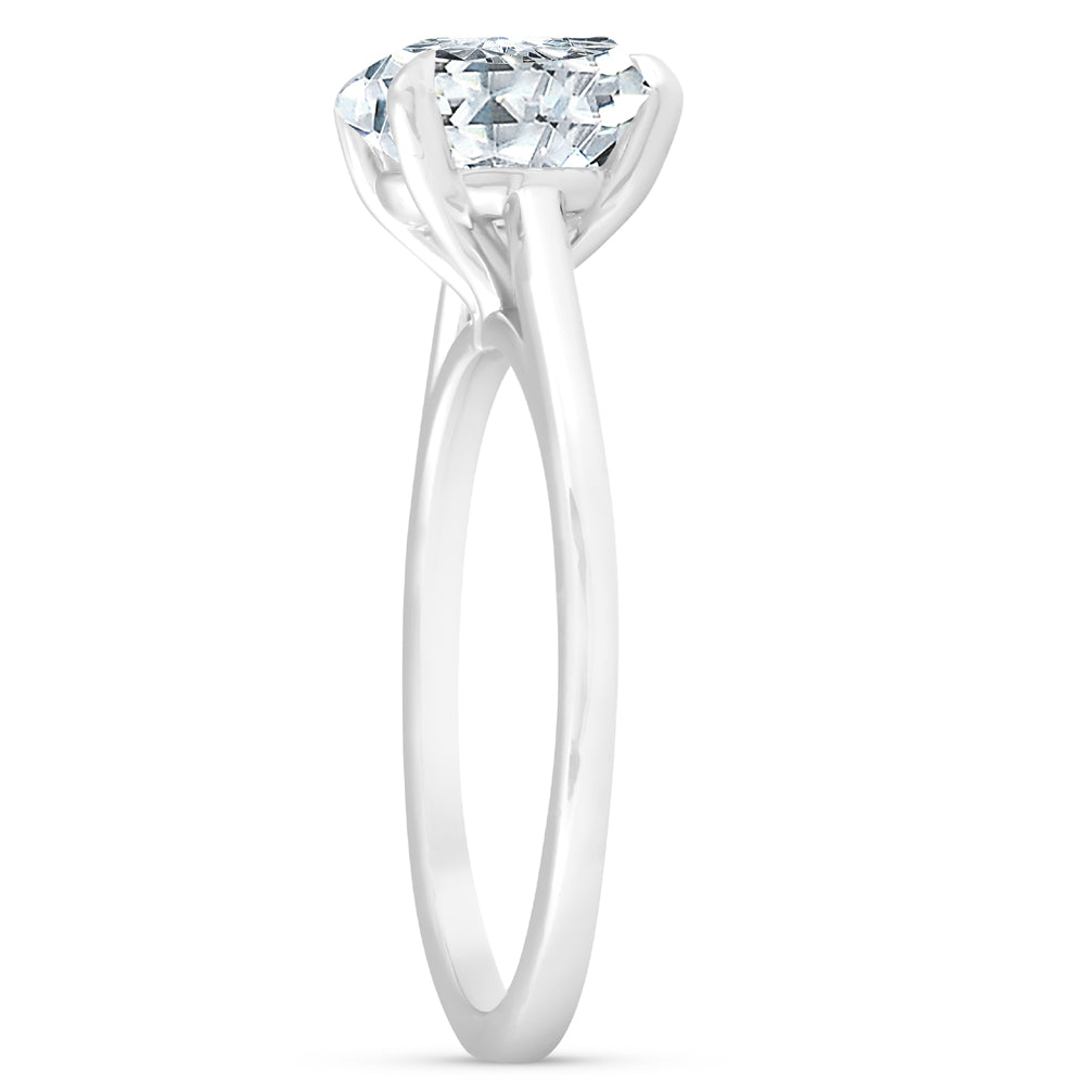 14k White Gold Diamond Solitaire Engagement Ring Z455471