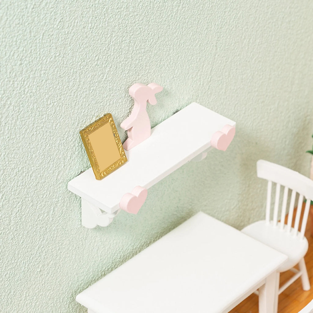 Mini Rabbit Rack Birch Dollhouse Shelf E57702