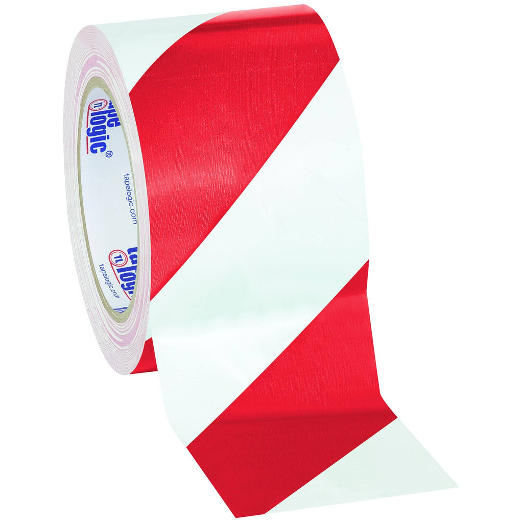 Red/White Striped Vinyl Safety Tape J676921
