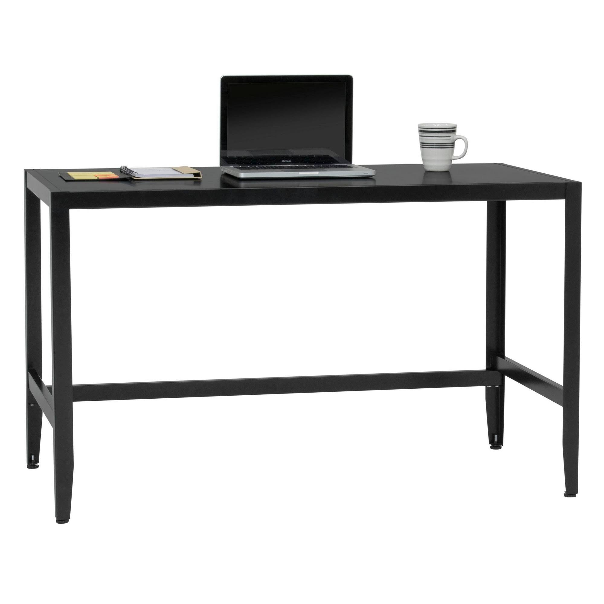 Black Metal Parsons Desk W380