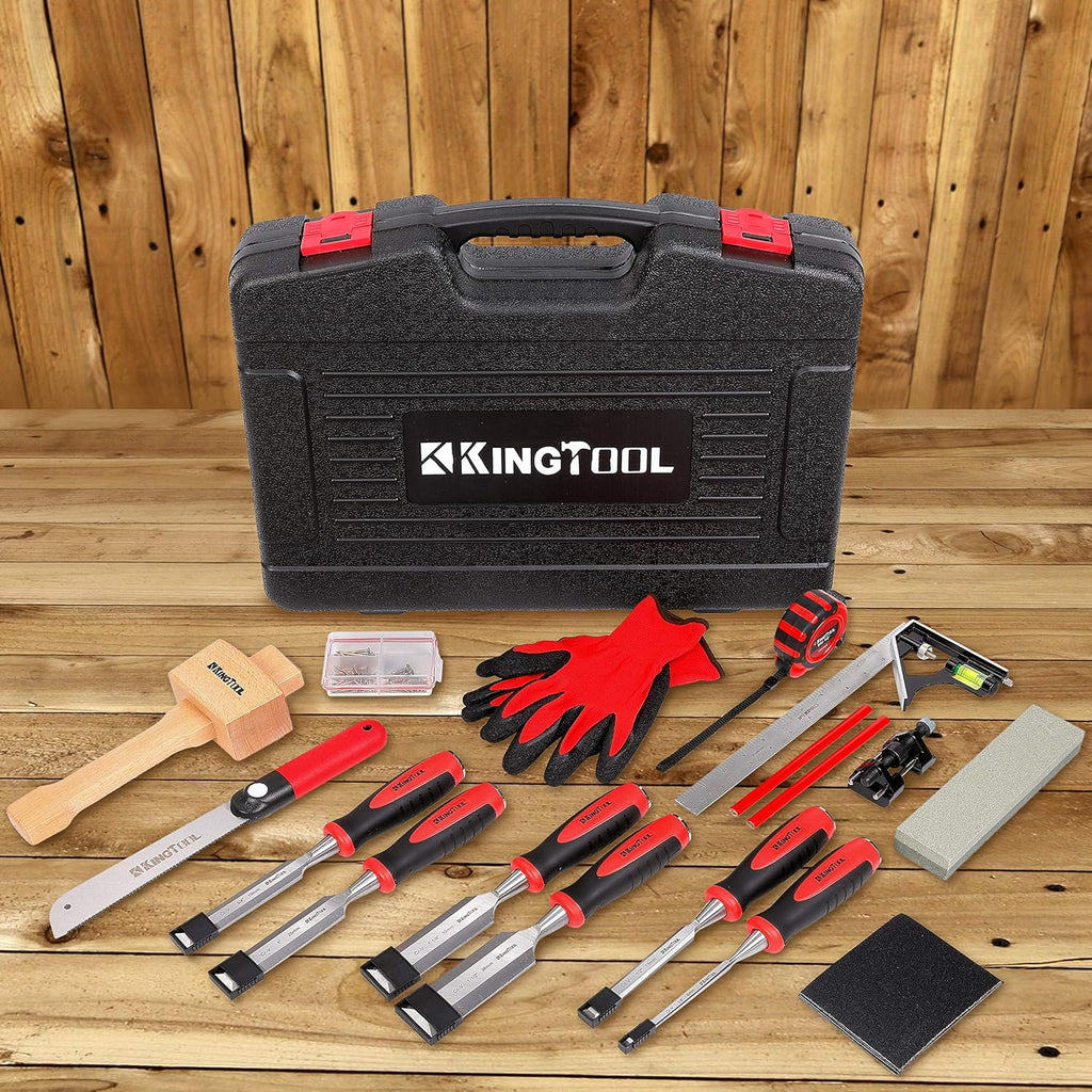 87 Pc. Wood Chisel Set with Storage Case J2734