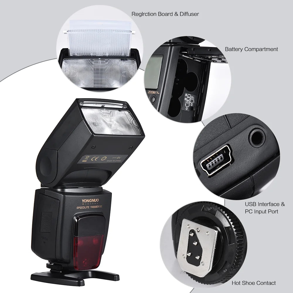 Wireless TTL Slave Flash Speedlite GN58 1/8000s HSS for Nikon DSLR Camera X708194
