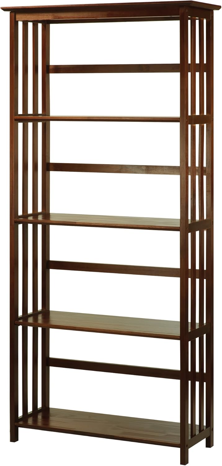 5-Shelf Bookcase, Walnut X90028