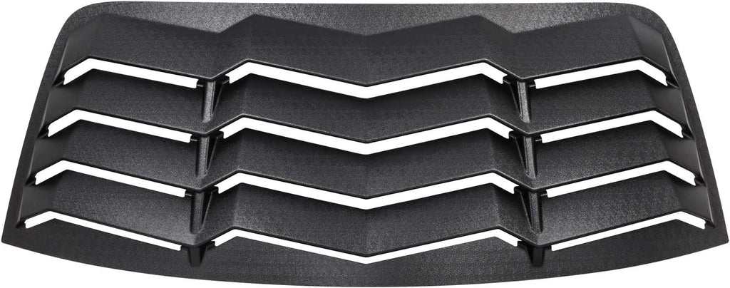 Rear Window Louver Windshield Sun Shade Cover for Dodge Challenger Custom Fit ABS Matte Black C4232