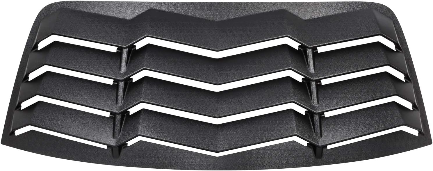 Rear Window Louver Windshield Sun Shade Cover for Dodge Challenger Custom Fit ABS Matte Black C4232