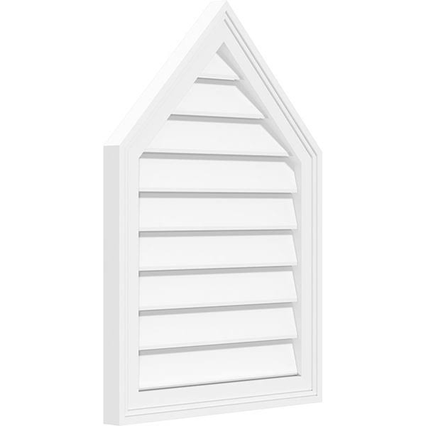 Peaked Top Surface Mount PVC Gable Vent G21859