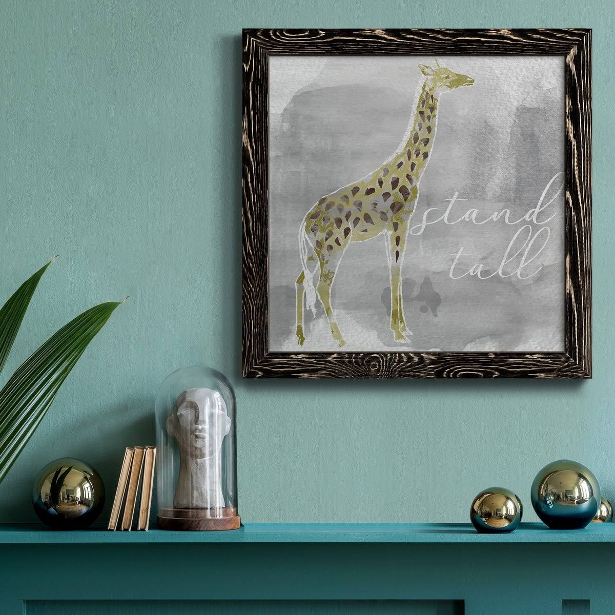 Grey Framed Canvas Y572