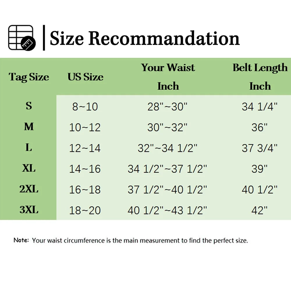 Women's Waist Trainer Corset Belt Sweat Slimming Body Shaper L113351