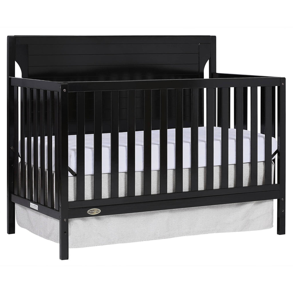 Black 5 in 1 Convertible Crib C841