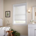 White Cordless Faux Wood Blind 55.5 in. W x 36 in. L T35119