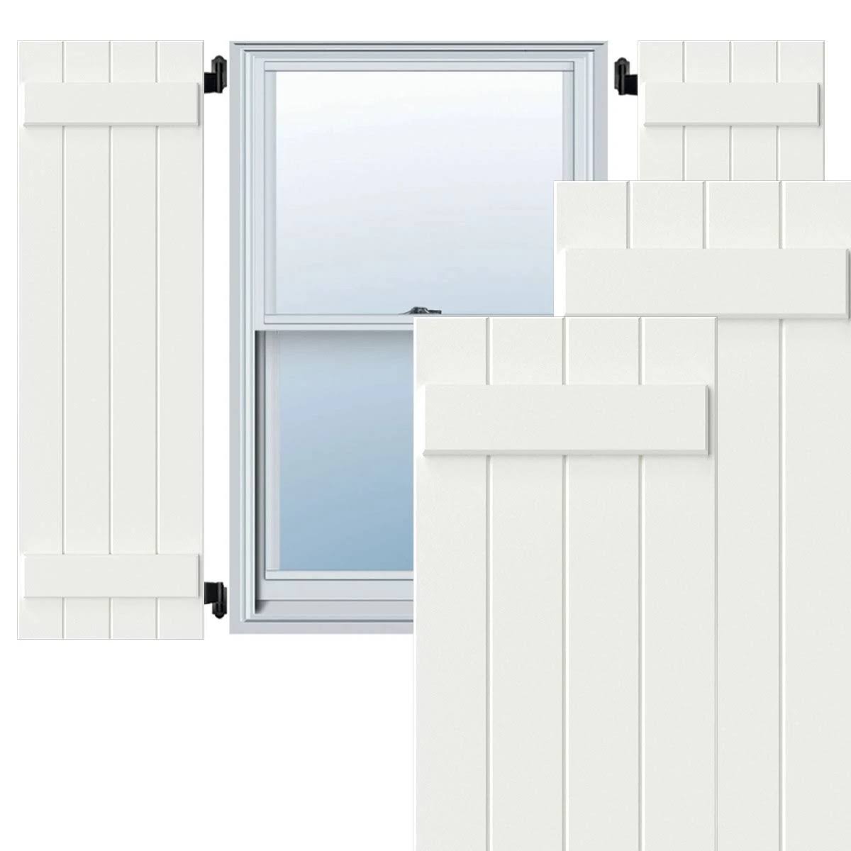 Composite Board-n-Batten Shutters (Per Pair) P6547